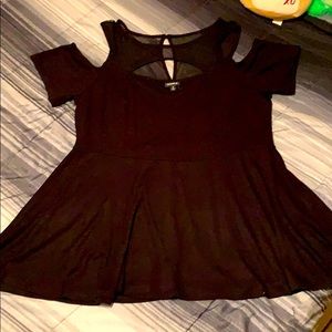 Torrid black baby doll top